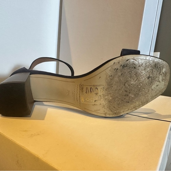 Ted Baker Ankle Strap Sandals Navy and Rose Gold - Picture 3 of 5